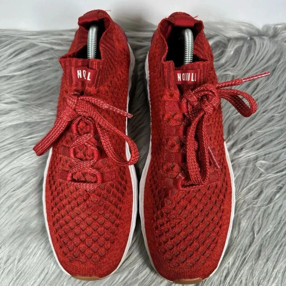 NoBull Allday Knit Shoes Size 11 Red Athletic Sneakers - Picture 4 of 10